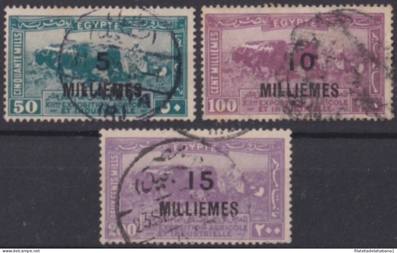 F-EX49954 EGYPT 1926 AGRICULTURE & INDUSTRY INTERNATIONAL FAIR OVERPRINT USED.  - Used Stamps