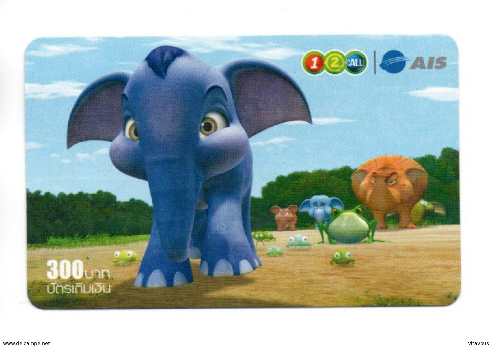 éléphant  Animal  Carte Thaïlande Card (K 276) - Thaïland