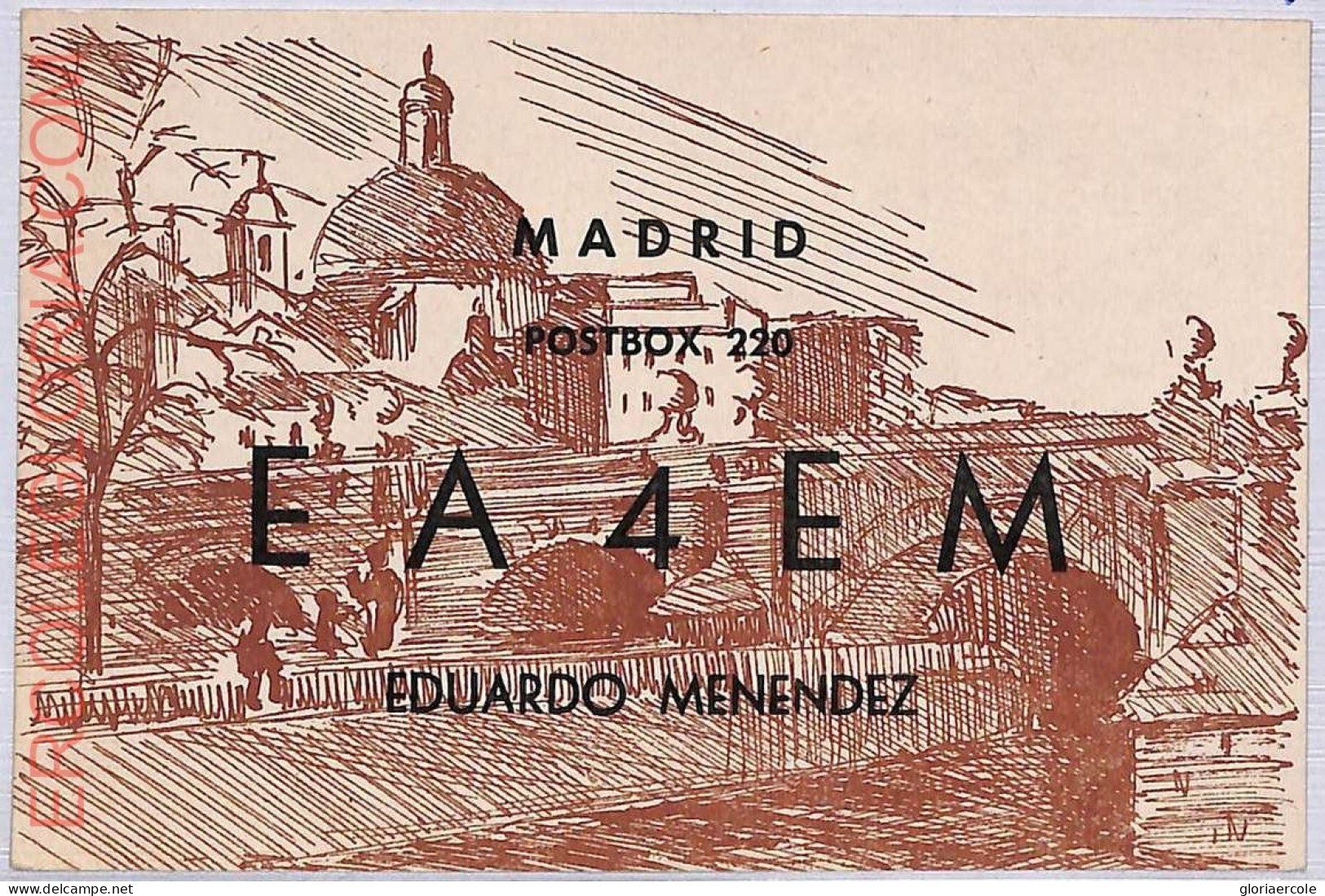 Ad9255 - SPAIN - RADIO FREQUENCY CARD  - Madrid -  1949 - Radio