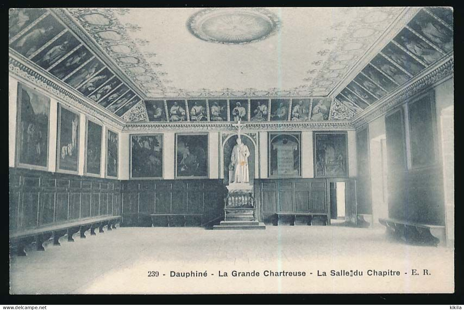 CPA 9 X 14  Isère  Couvent De La GRANDE CHARTREUSE - La Salle Du Chapître  Photo Prise Avant L'expulsion Des Pères - Chartreuse