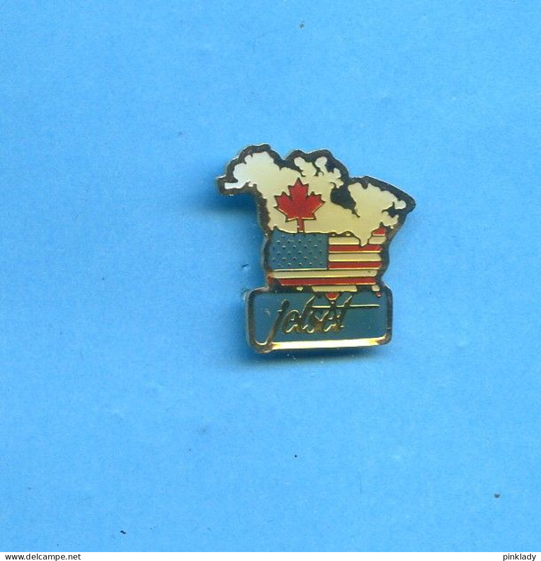 Rare Pins Canada Usa Jetset Ab123 - Andere & Zonder Classificatie