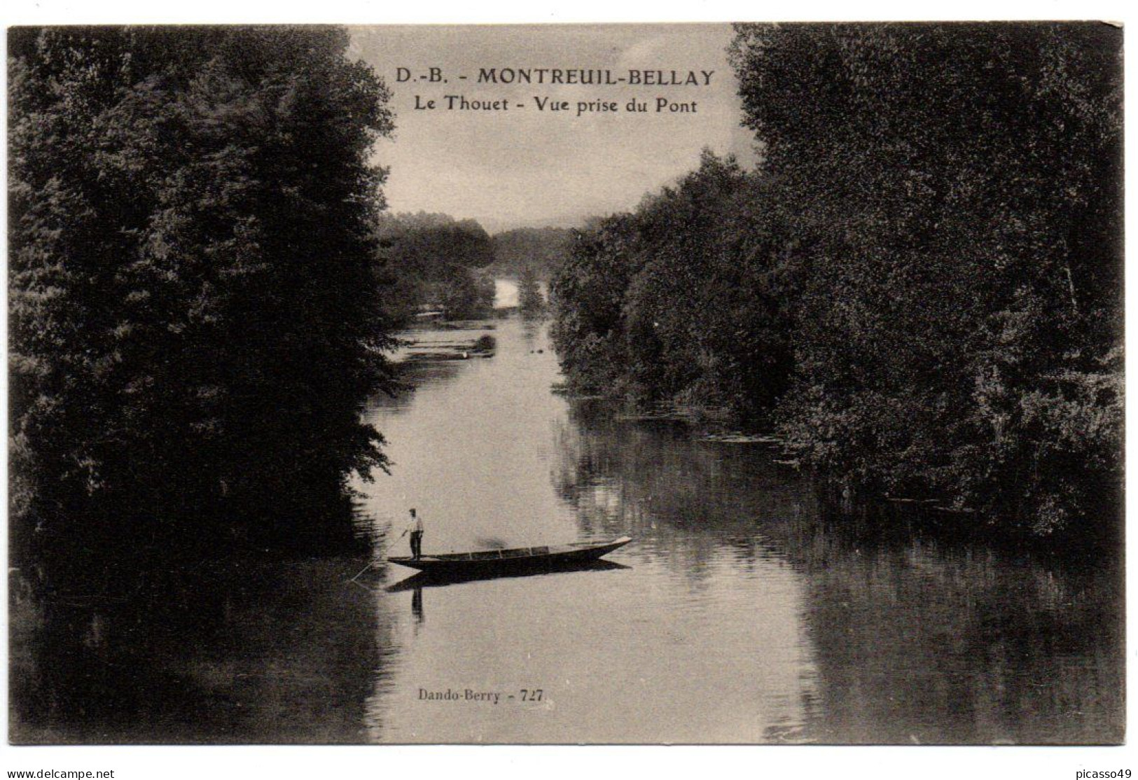 Maine Et Loire , Montreuil Bellay , Le Thouet Vue Prise Du Pont - Autres & Non Classés