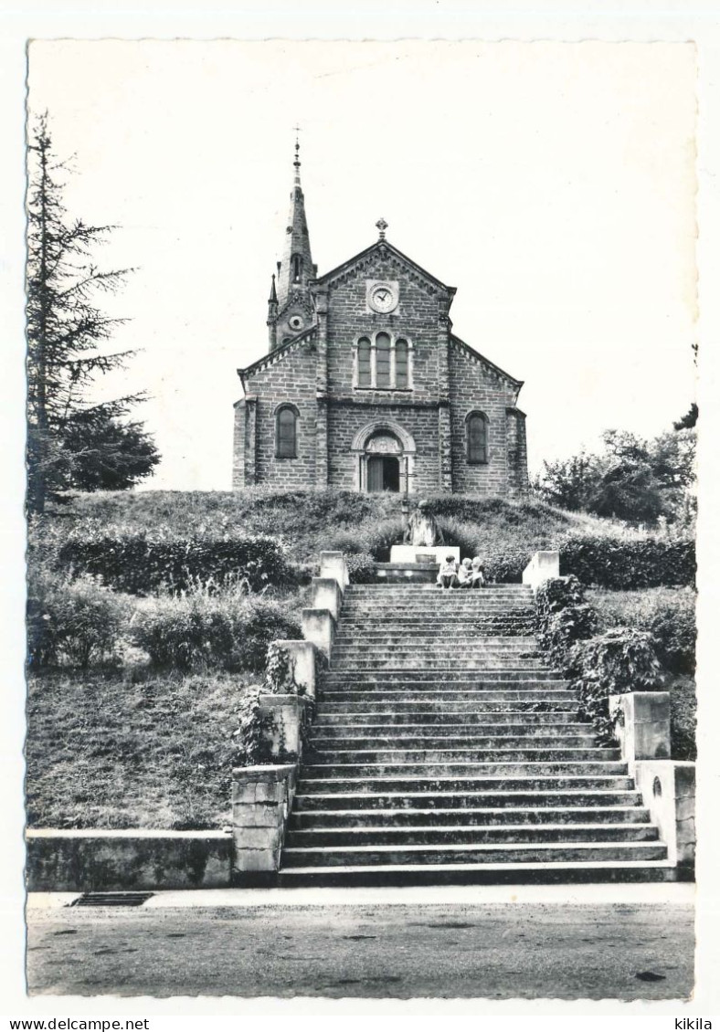 CPSM Dentelé 10,5 X 15 Isère EYZIN PINET L'Eglise  Escalier  Enfants - Sonstige & Ohne Zuordnung