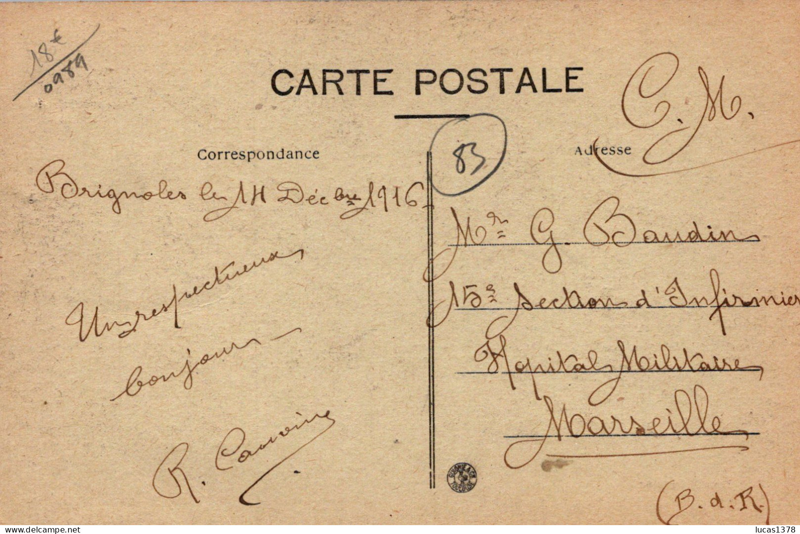 83 / BRIGNOLES / LA POSTE / RARE - Brignoles