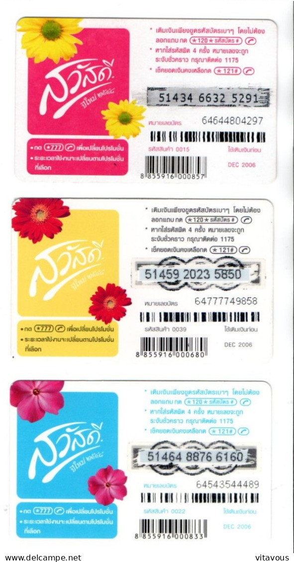 Calendrier 3 Cartes Thaïlande Card (K 277) - Thailand