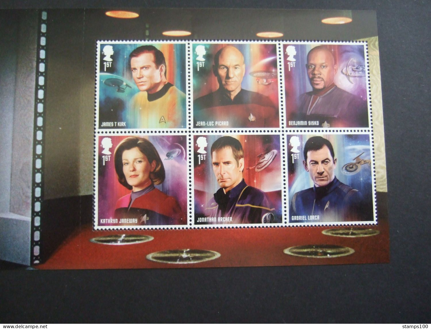 2020 GREAT BRITAIN. STAR TREK  FROM PRESTIGE BOOKLET PANE 1 DY 36   MNH** (Q30-03) - Machins