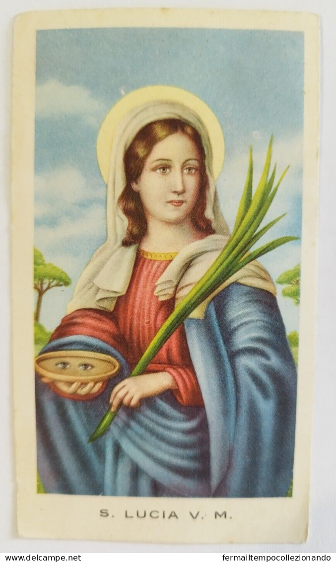 Bp8  Santino Santa Lucia V.m. - Devotion Images