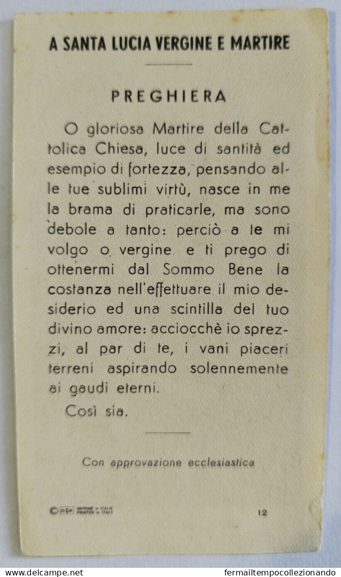 Bp8  Santino Santa Lucia V.m. - Santini