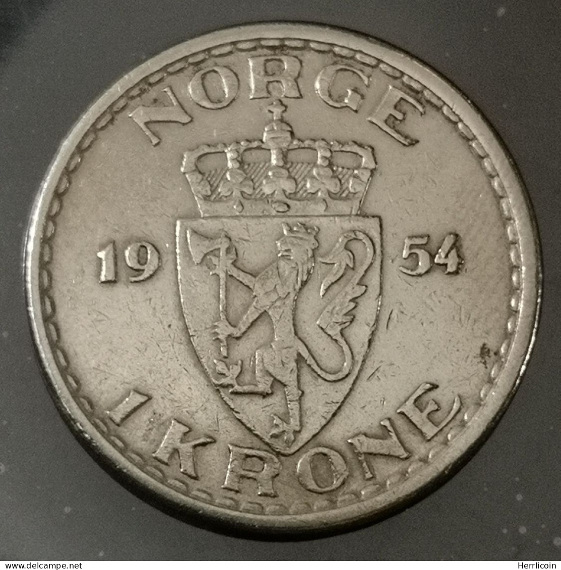 Monnaie Norvège - 1954 - 1 Krone - Haakon VII - Noorwegen