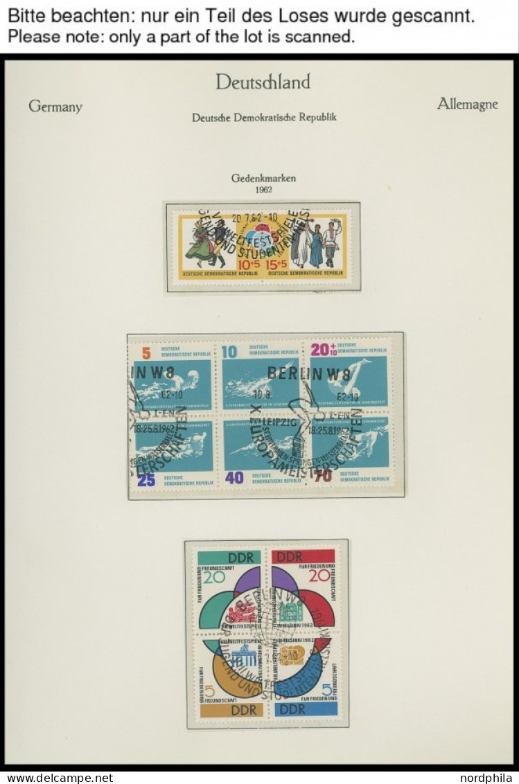 SAMMLUNGEN O, Komplette Gestempelte Sammlung DDR Von 1957-1974 Im KA-BE Falzlosalbum (Text Ab 1949), Prachterhaltung - Autres & Non Classés