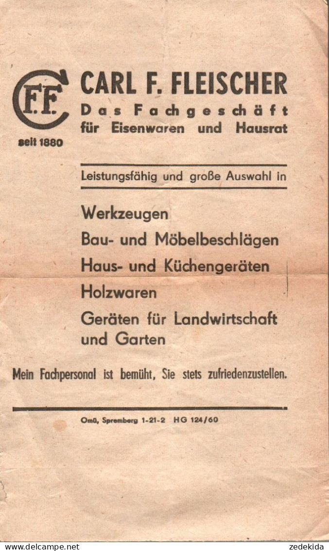 H1788 - Meissen Carl F. Fleischer Eisenwaren - 1950 - ...