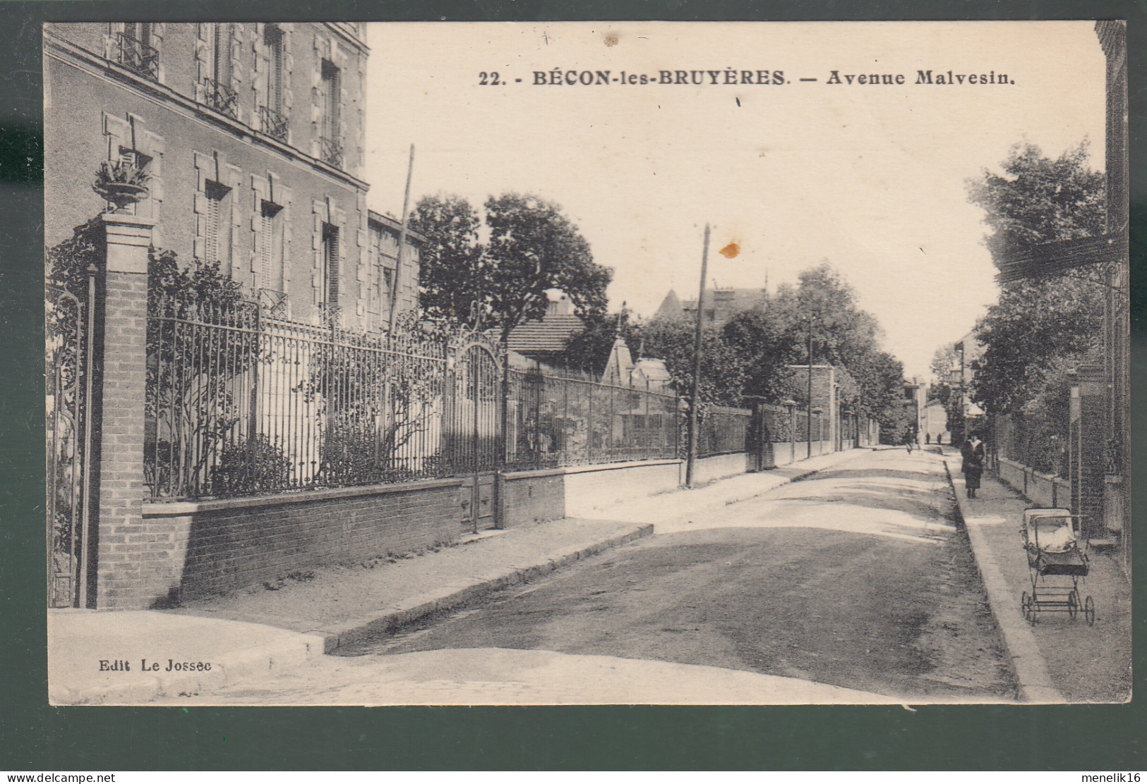 CP - 92 - Bécon-les-Bruyères - Avenue Malvesin - Other & Unclassified