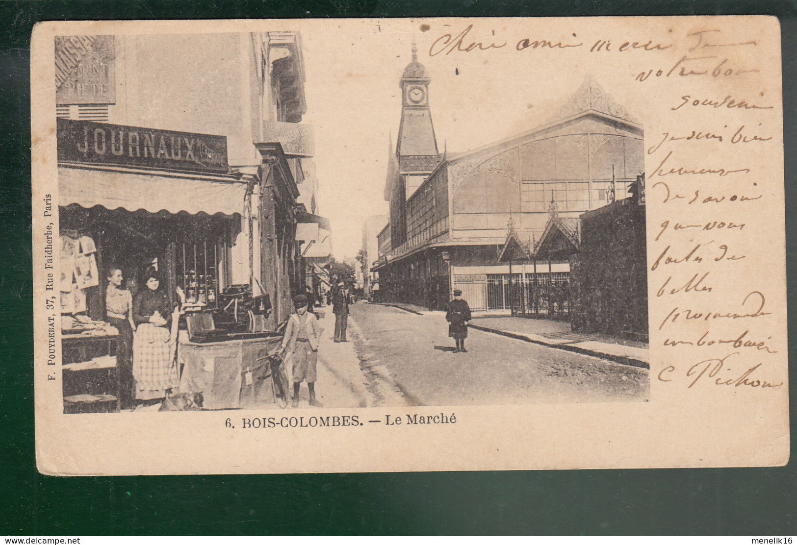 CP - 92 - Bois-Colombes - Le Marché - Other & Unclassified