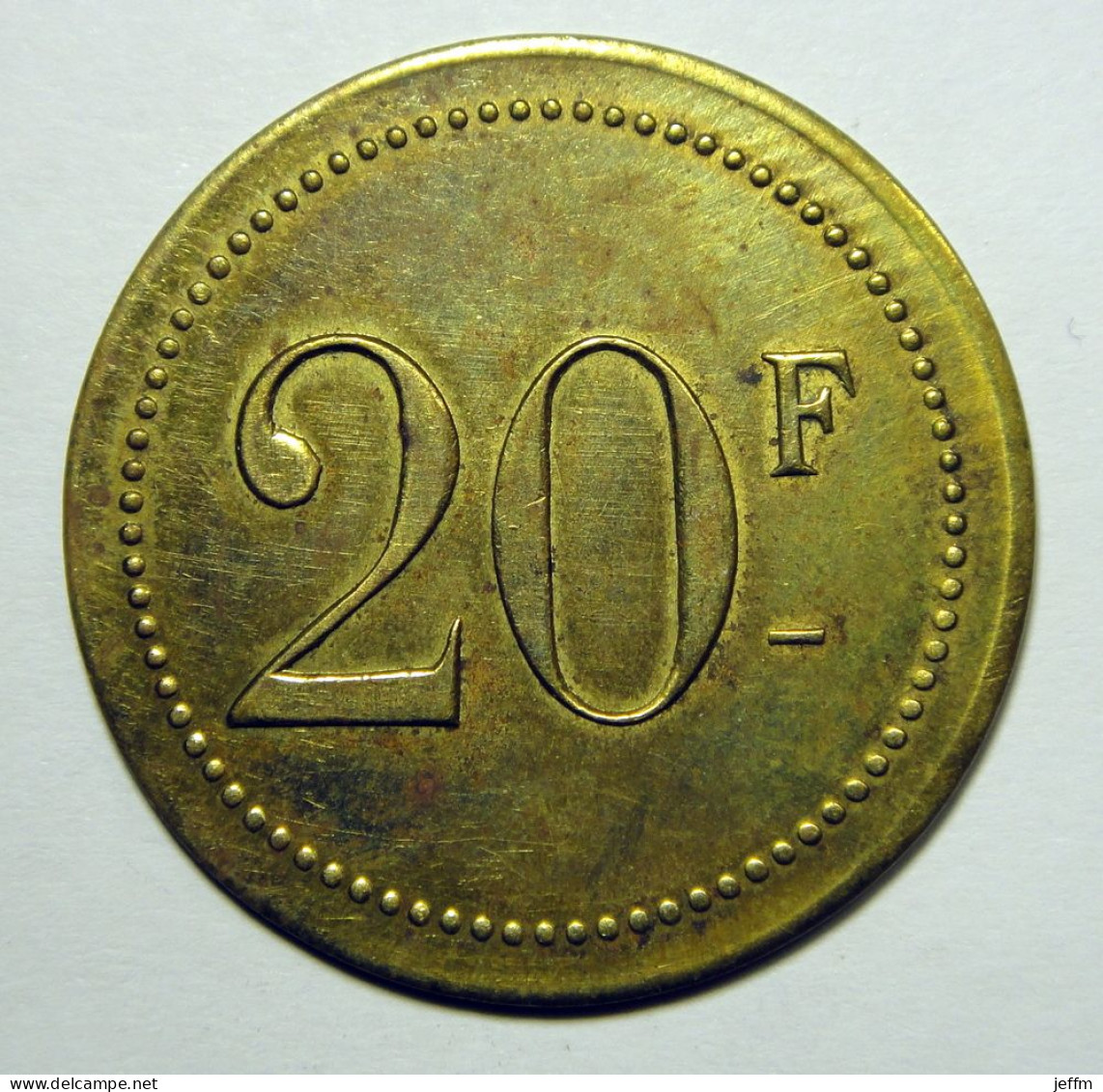 20 Francs COLISEUM - Bal Dancing Paris 9ème - Monetari / Di Necessità