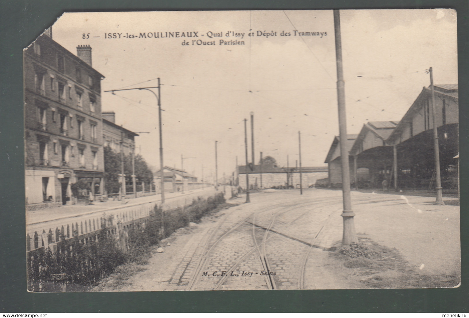 CP - 92 - Issy-les-Moulineaux - Quai D'Issy Et Dépôt Des Tramways De L'ouest-Parisien - Issy Les Moulineaux