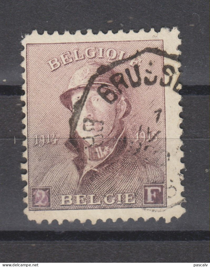 COB 176 Oblitéré BRUXELLES - 1919-1920 Roi Casqué