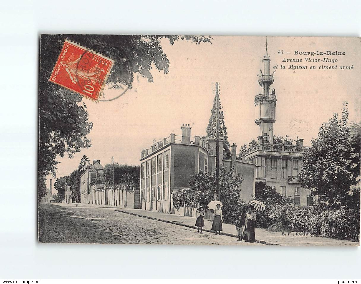 BOURG LA REINE : Avenue Victor-Hugo Et La Maison En Ciment Armé - Très Bon état - Bourg La Reine