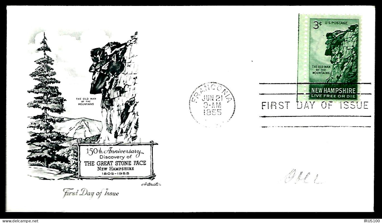 FDC - 1955 - NEW HAMPSHIRE - FRANCONIA -  - Briefe U. Dokumente