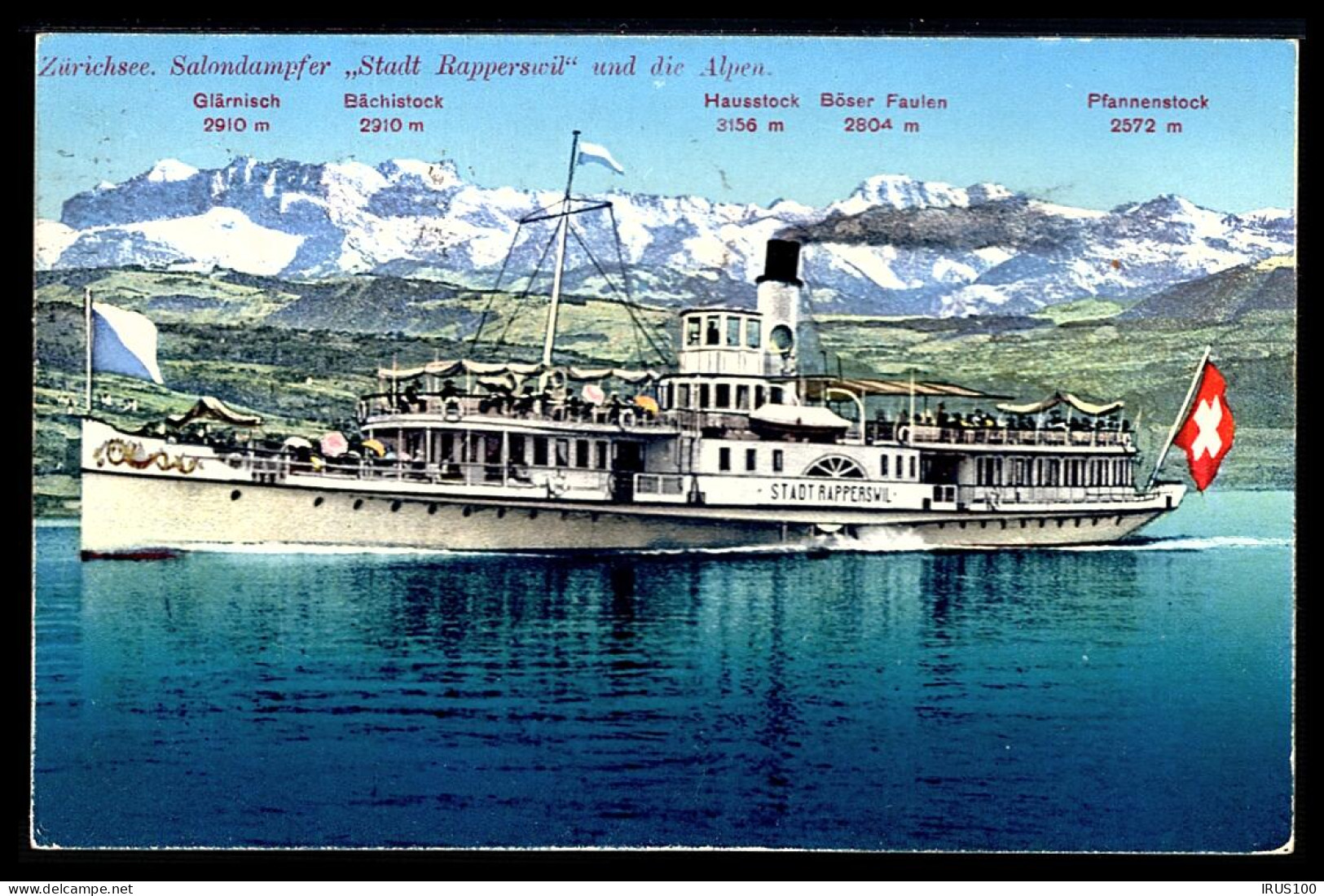 ZÜRICHSEE SALONDAMPFER - 1923 - RAPPERSWIL -  - Other & Unclassified