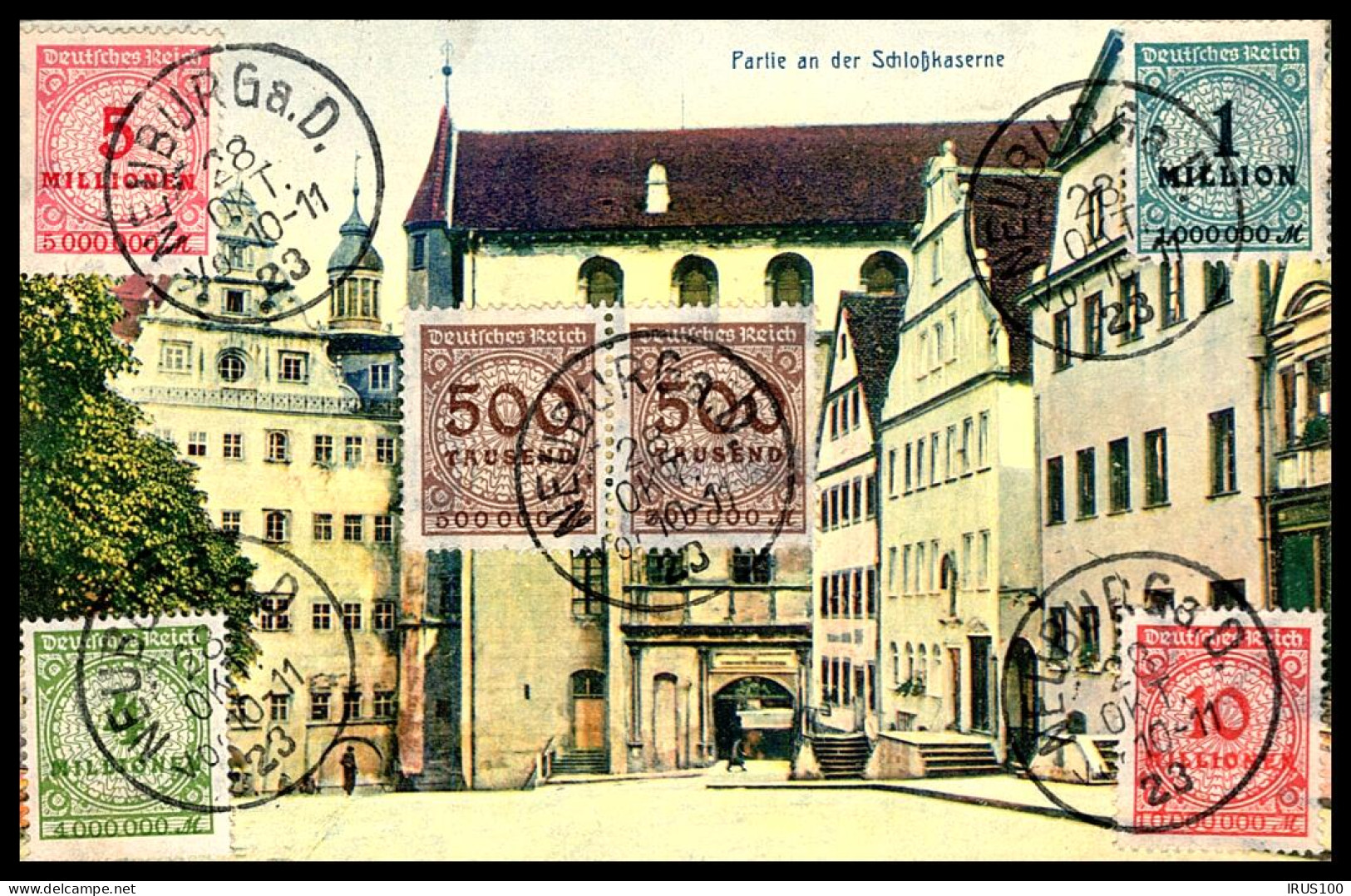 CARTE DE NEUBURG A.D - 1923 - Partie An Der Schloßkaserne - Neuburg
