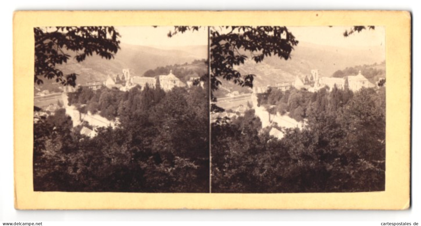 Stereo-Fotografie Unbekannter Fotograf, Ansicht Heidelberg, Blick Nach Dem Schloss  - Stereoscopic