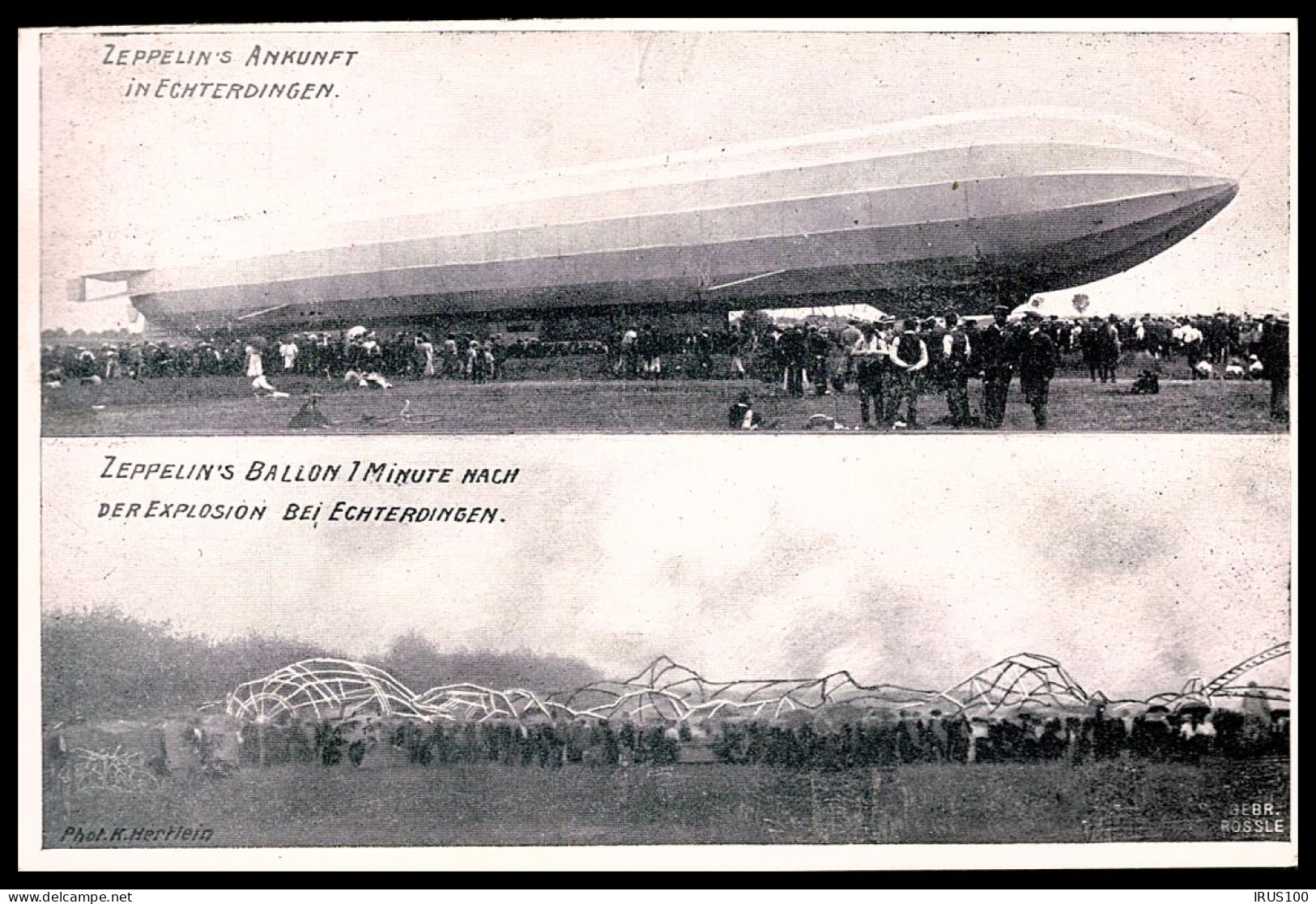 Zeppelin's Ankunft In Echterdingen - Nach Explosion - STRASBOURG 1908 -  - Zeppeline