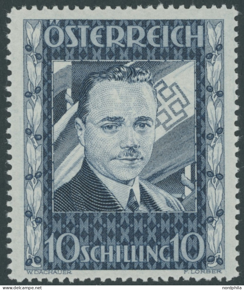 ÖSTERREICH 1918-1938 588 *, 1936, 10 S. Dollfuß, Fast Postfrisch, Pracht - Sonstige & Ohne Zuordnung