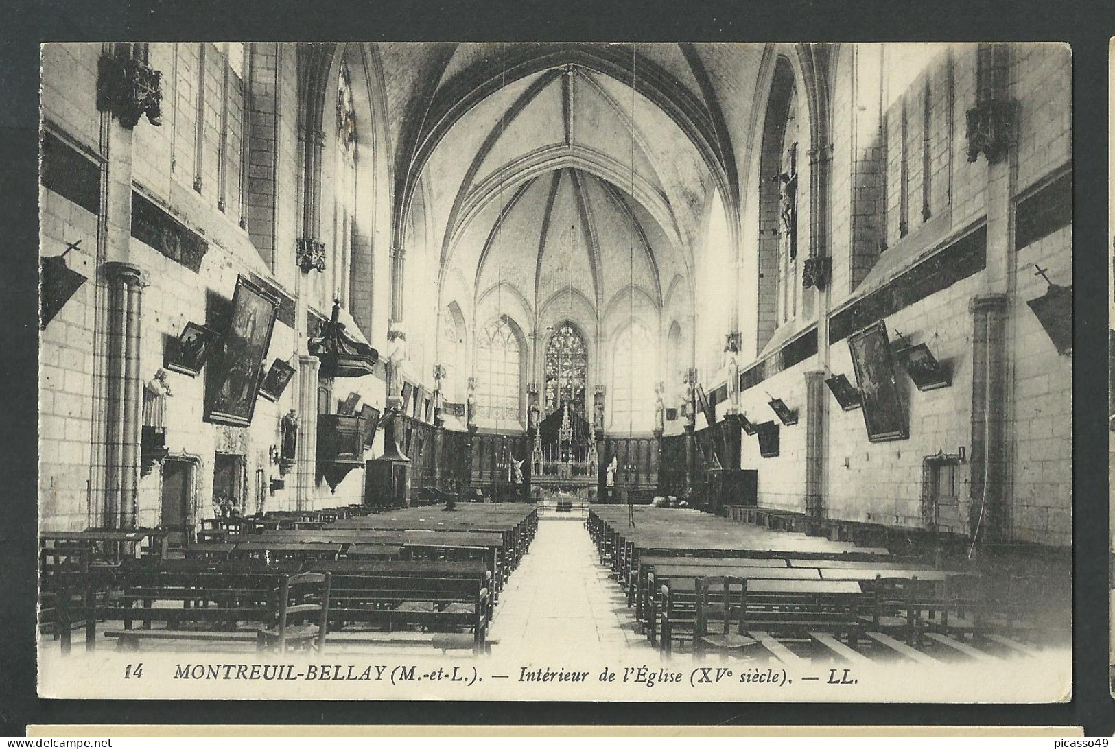 Maine Et Loire , Montreuil Bellay , Intérieur De L'église - Montreuil Bellay