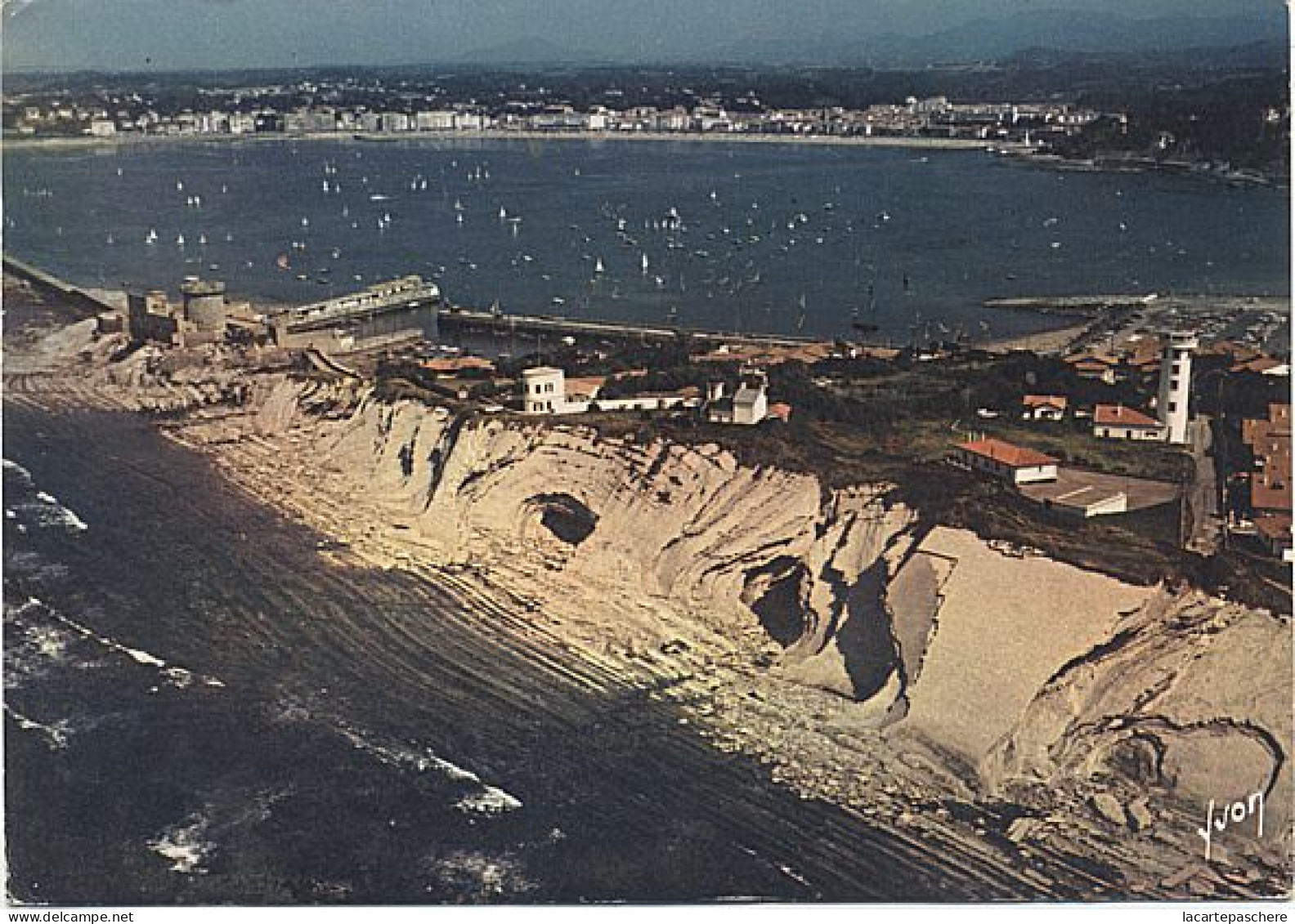 X111476 SOCOA SAINT JEAN DE LUZ BAIE ET PHOTO AERIENNE SAINT JEAN DE LUZ COTE BASQUE - Saint Jean De Luz