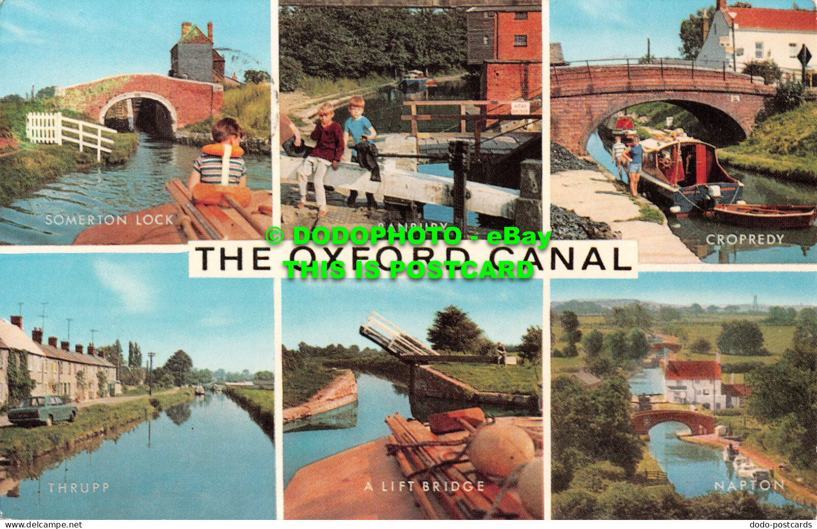R547610 The Oxford Canal. Somerton Lock. Banbury. Napton. J. Salmon. Muti View. - World