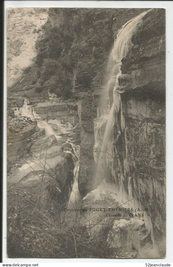 Les Environs De Puget-Thenier La Cascade De Cians    1912     N° - Chamonix-Mont-Blanc