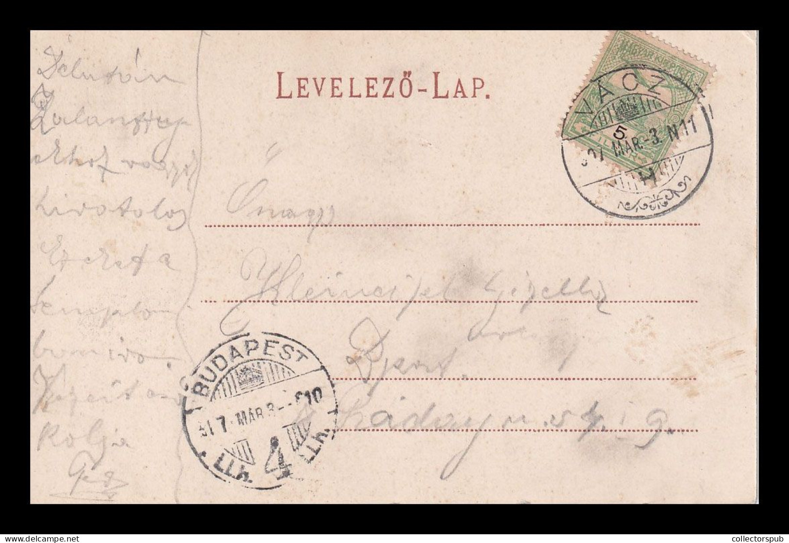 VÁC 1907. Vintage Postcard - Hungary