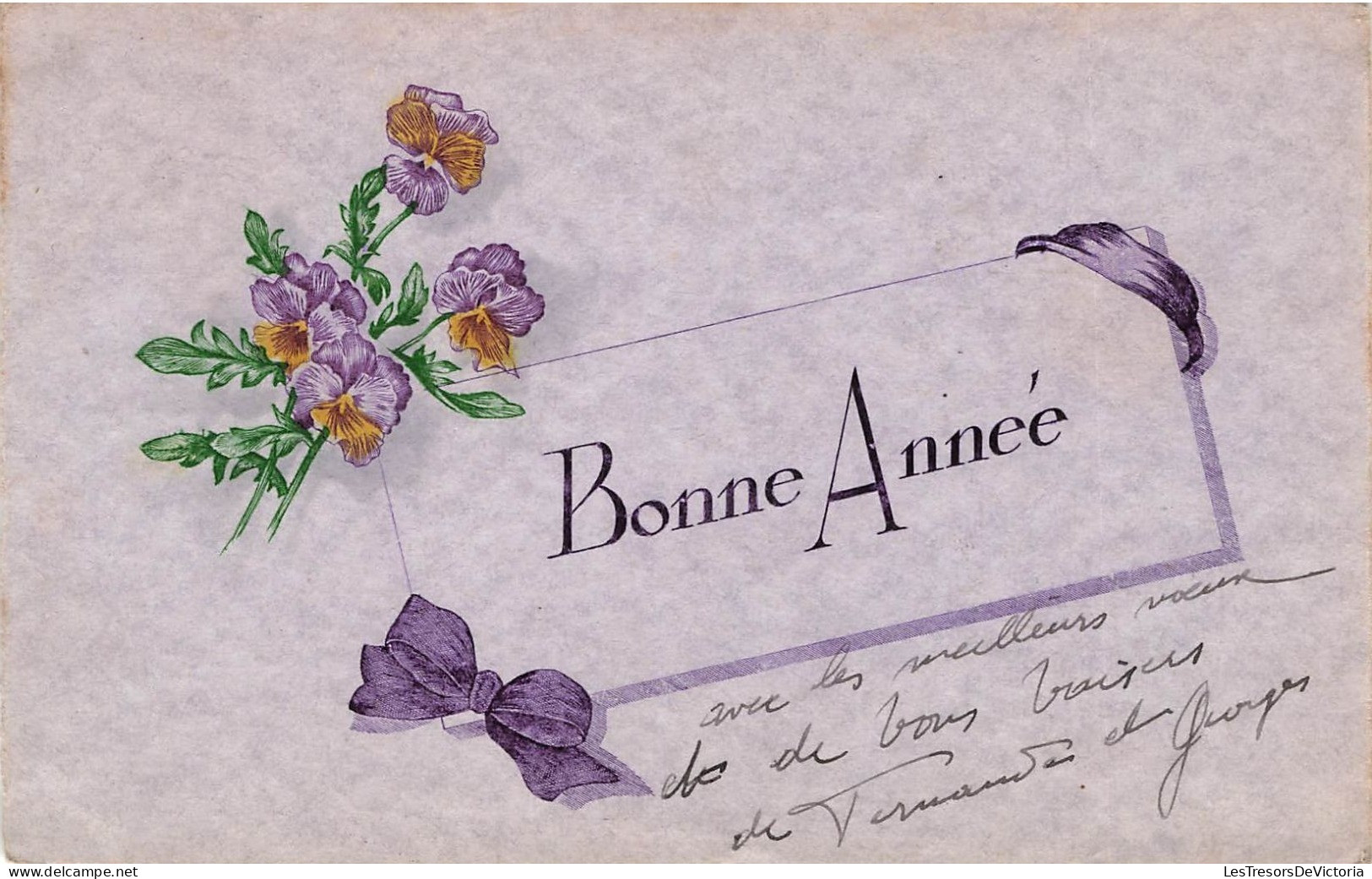 FETES - VOEUX - Bonne Année - Carte Postale Ancienne - Andere & Zonder Classificatie