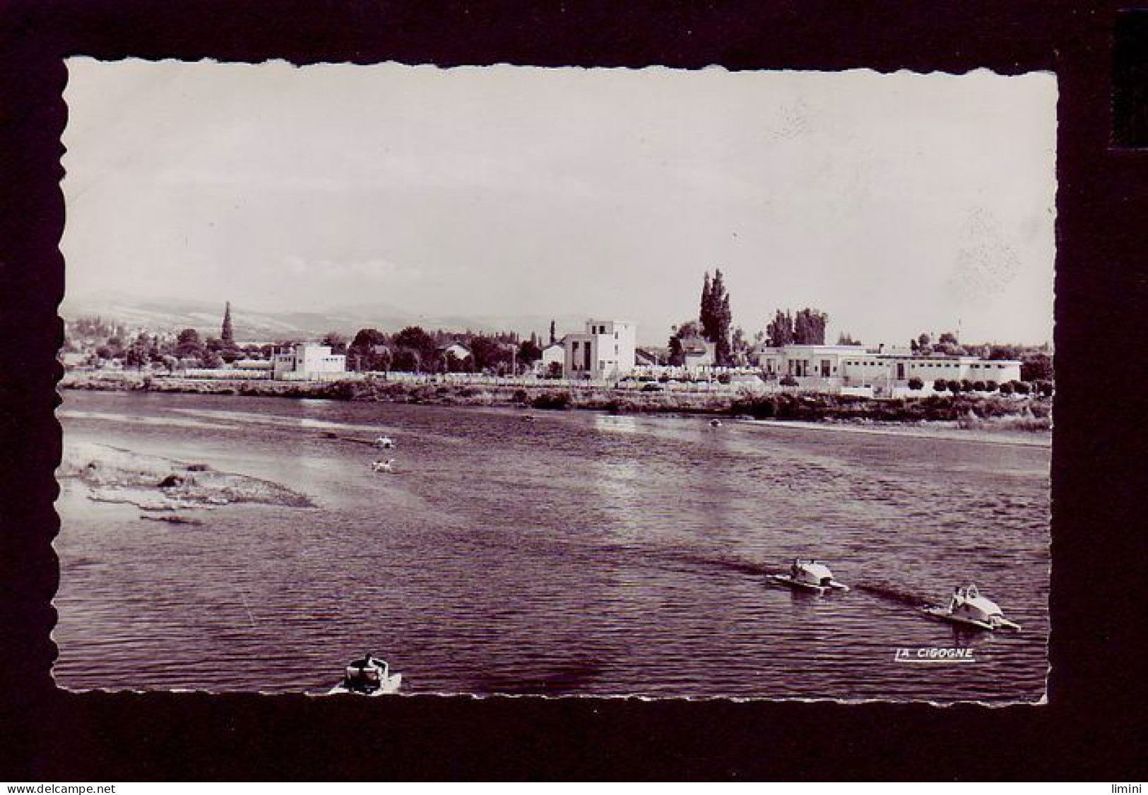 03 - VICHY - VUE SUR L'ALLIER ET LE STADE NAUTIQUE DE BELLERIVE  - ANIMÉE -  - Vichy