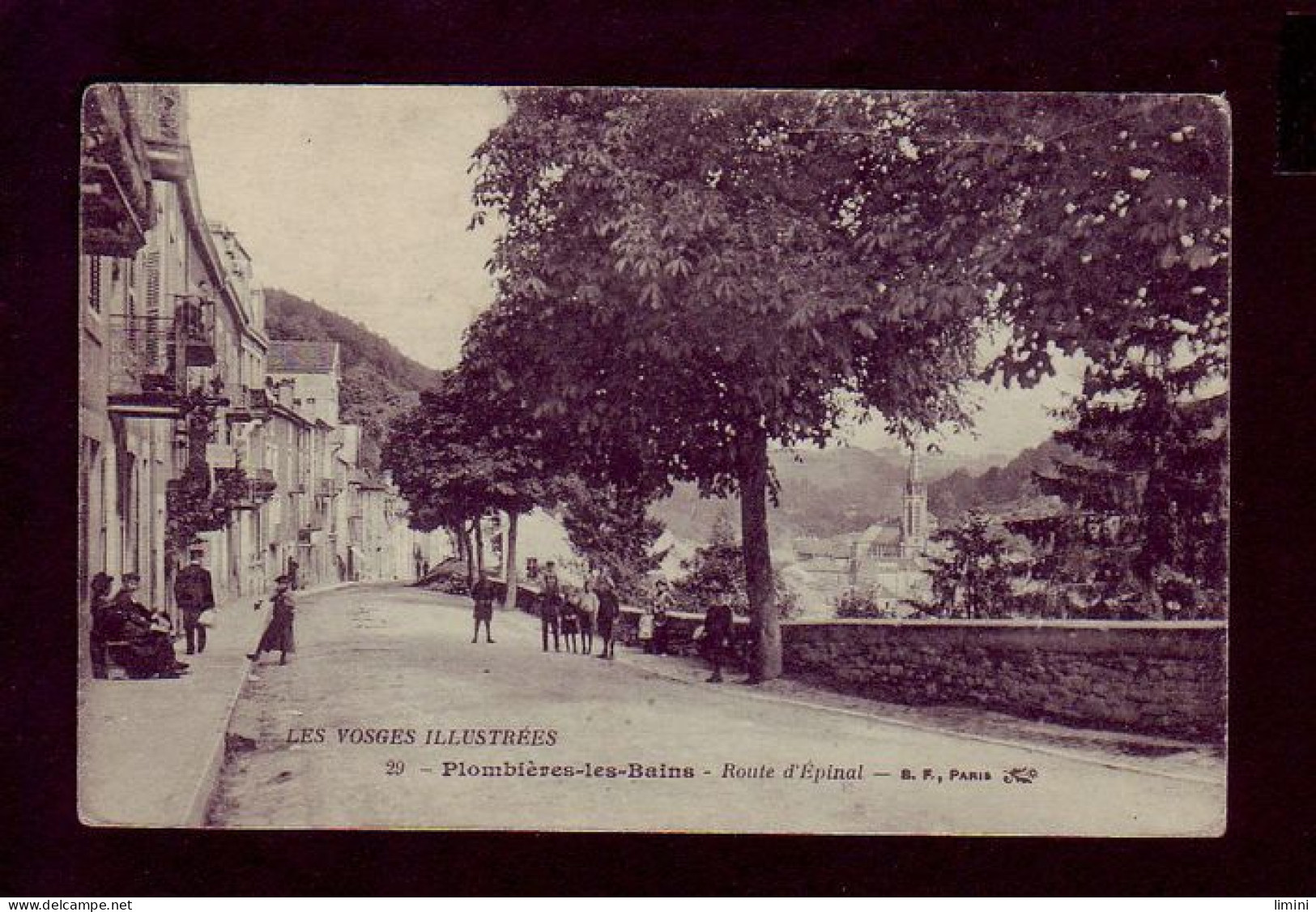 88 - PLOMBIERES-les-BAINS - ROUTE D'EPINAL - ANIMÉE -  - Plombieres Les Bains