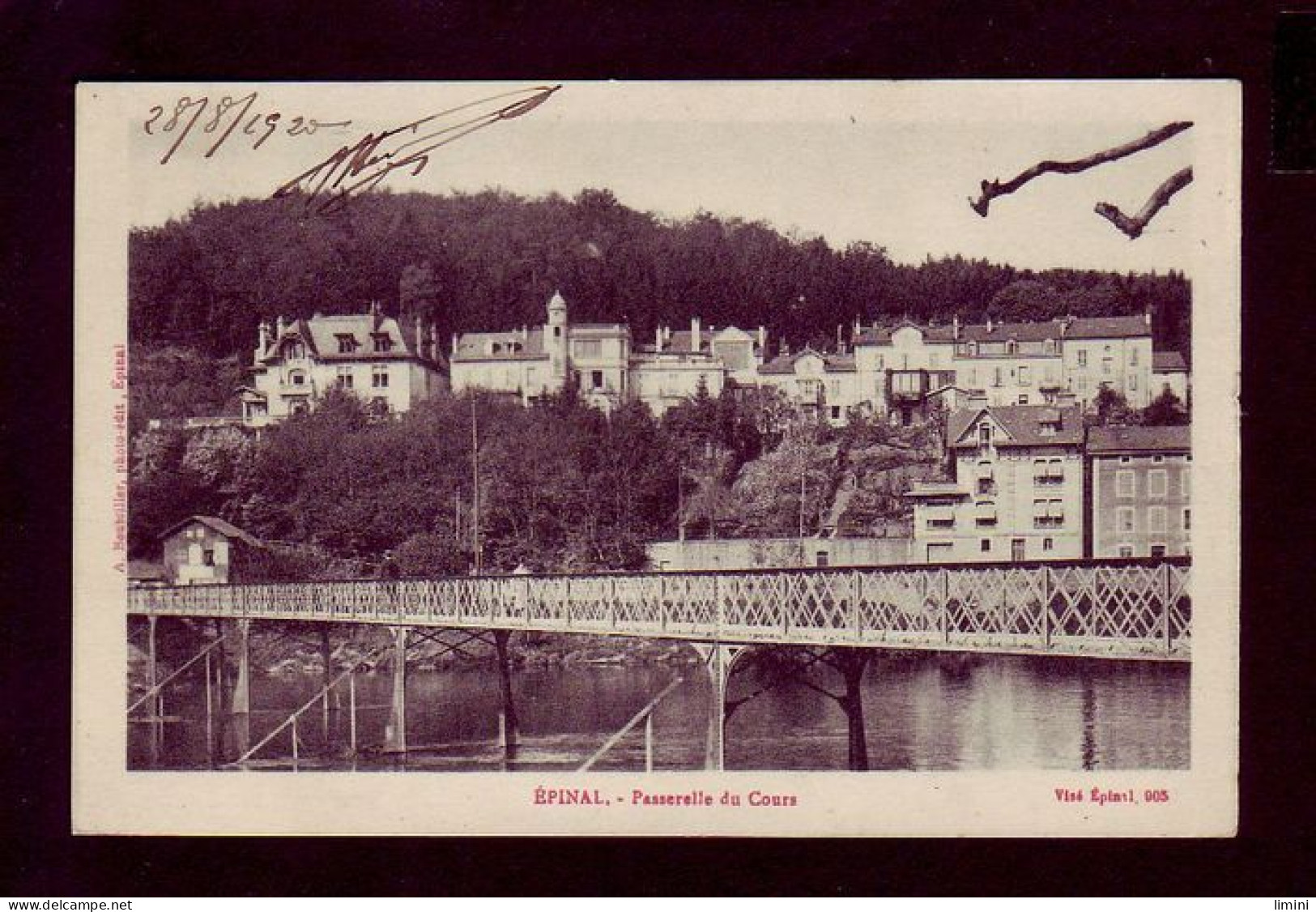 88 - EPINAL - PASSERELLE DU COURS - ANIMÉE -  - Epinal