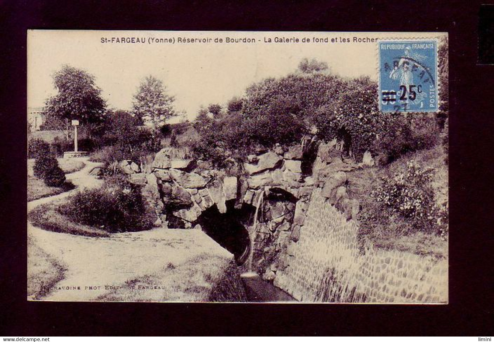 89 - SAINT-FARGEAU - RESERVOIR DE BOURDON - LA GALERIE DE FOND ET LES ROCHERS -  - Saint Fargeau