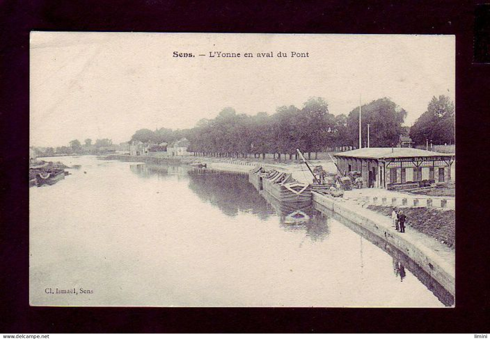 89 - SENS - L'YONNE EN AVAL DU PONT - PÉNICHES - ANIMÉE -  - Sens