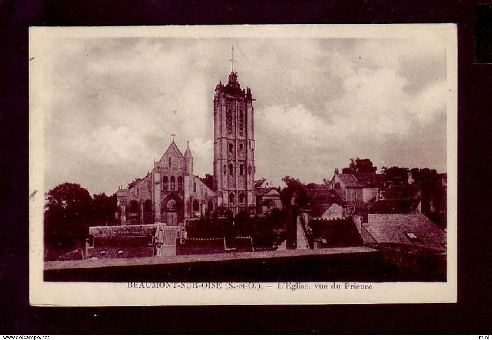 95 - BEAUMONT-sur-OISE - L'ÉGLISE, VUE DU PRIEURE -  - Beaumont Sur Oise