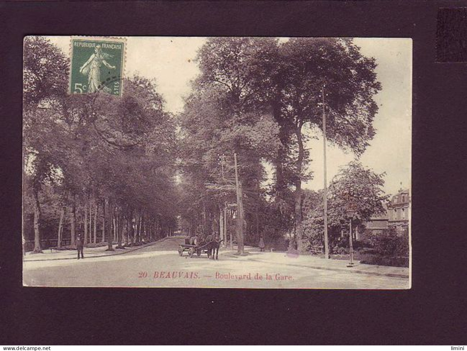 60 - BEAUVAIS - BOULEVARD DE LA GARE - ATTELAGE - ANIMÉE -  - Beauvais