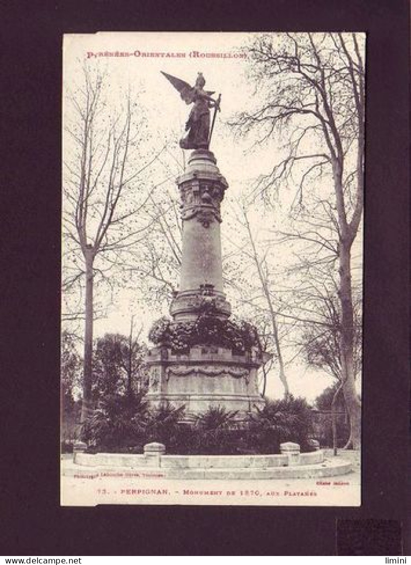 66 - PERPIGNAN - MONUMENT DE 1870, AUX PLATANES -  - Perpignan