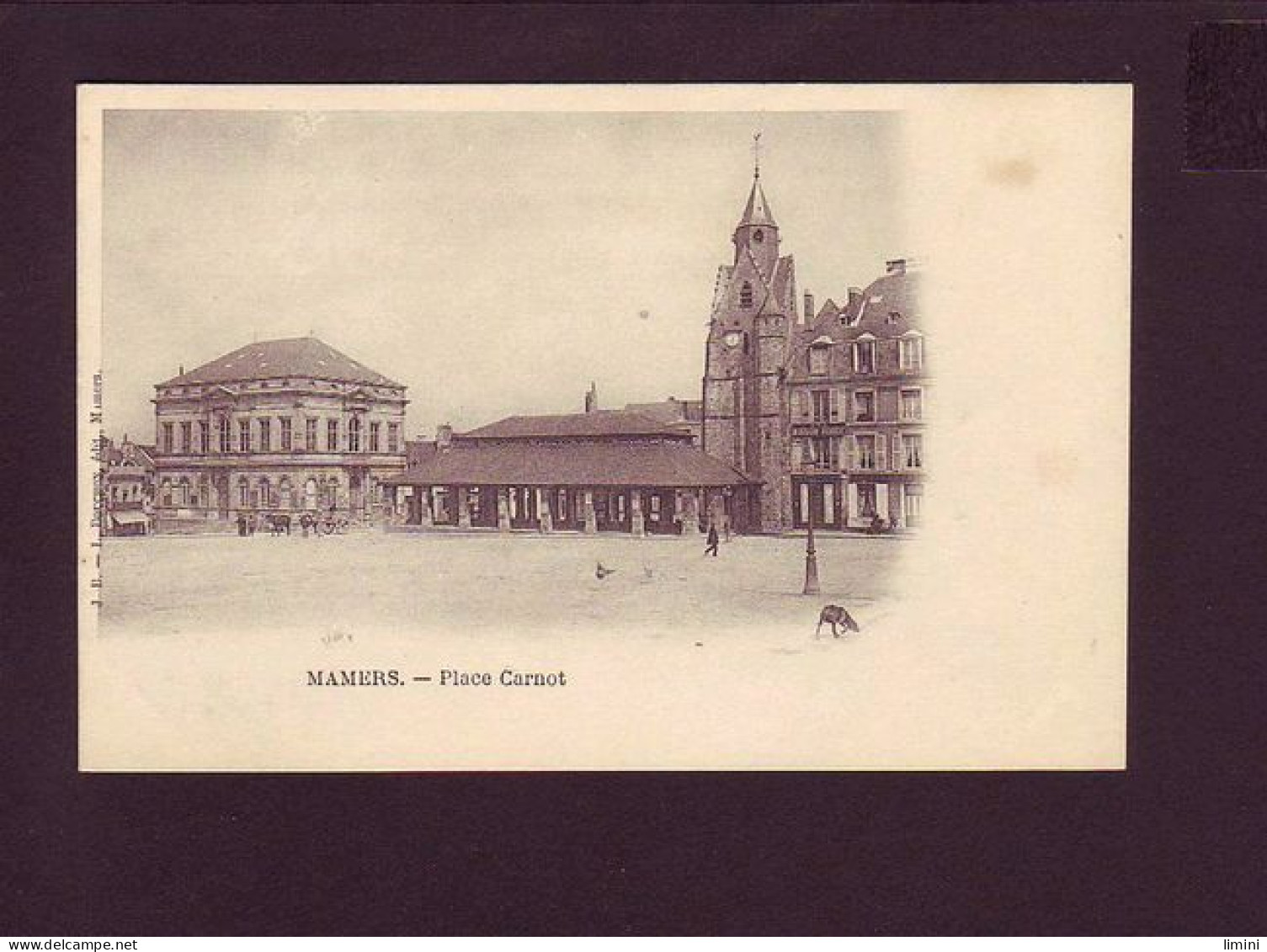 72 - MAMERS - PLACE CARNOT - ANIMÉE - ATTELAGE -  - Mamers