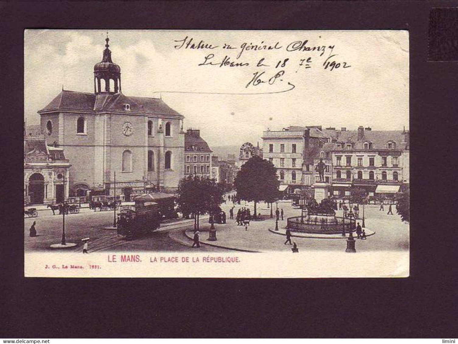 72 - LE MANS - PLACE DE LA RÉPUBLIQUE - ATTELAGE - ANIMÉE -  - Le Mans