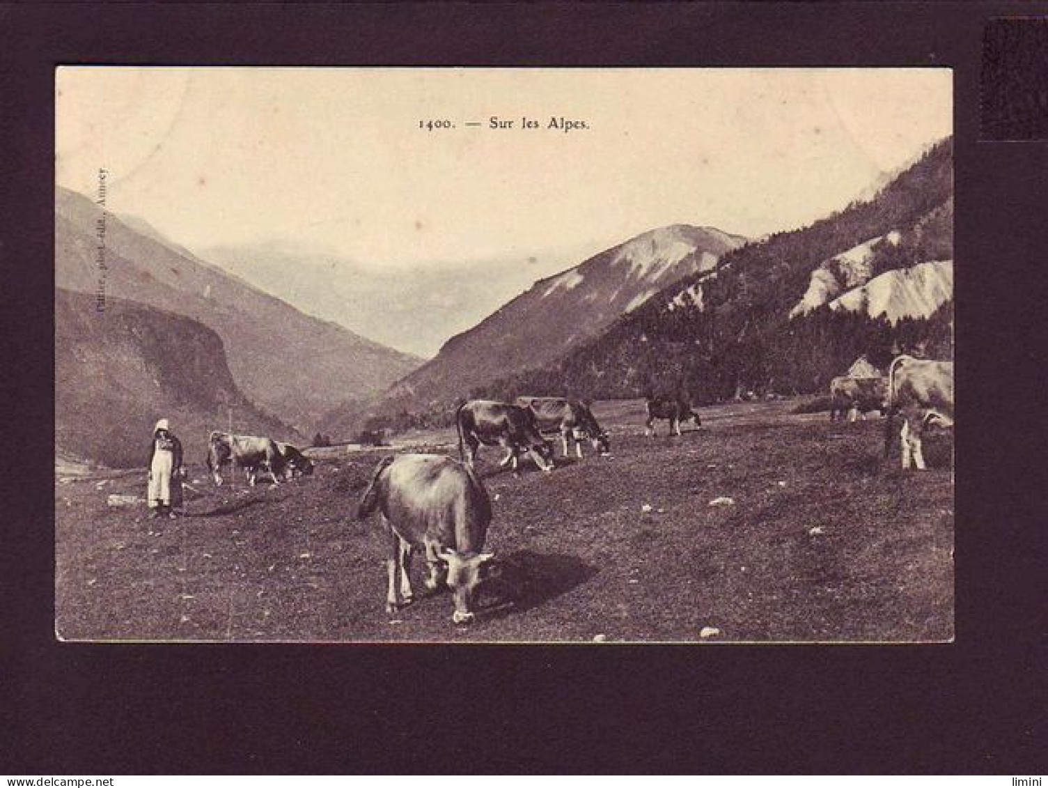 74 - PATURAGE DANS LES ALPES - ANIMÉE -  - Sonstige & Ohne Zuordnung