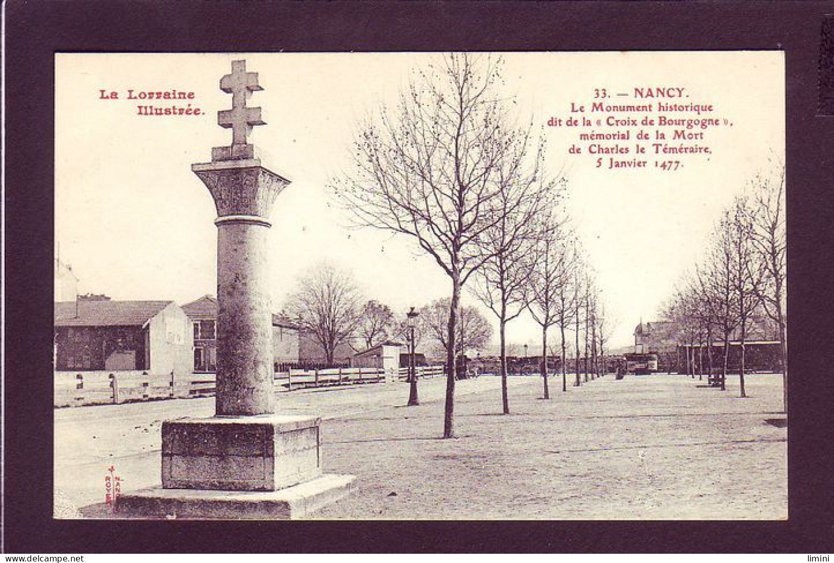 54 - NANCY - MONUMENT DE LA CROIX DE BOURGOGNE - ANIMÉE -  - Nancy