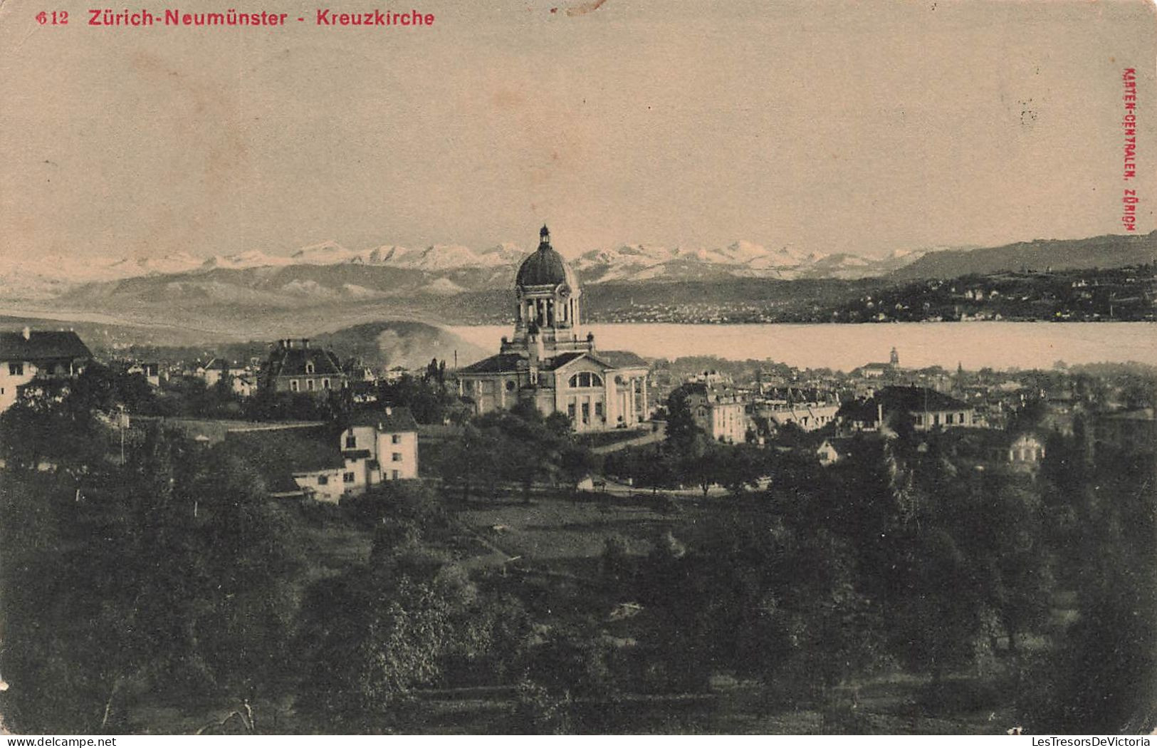 SUISSE - Zurich Neumunster - Kreuzkirche - Vue Sur Une Partie De La Ville - Carte Postale Ancienne - Zürich