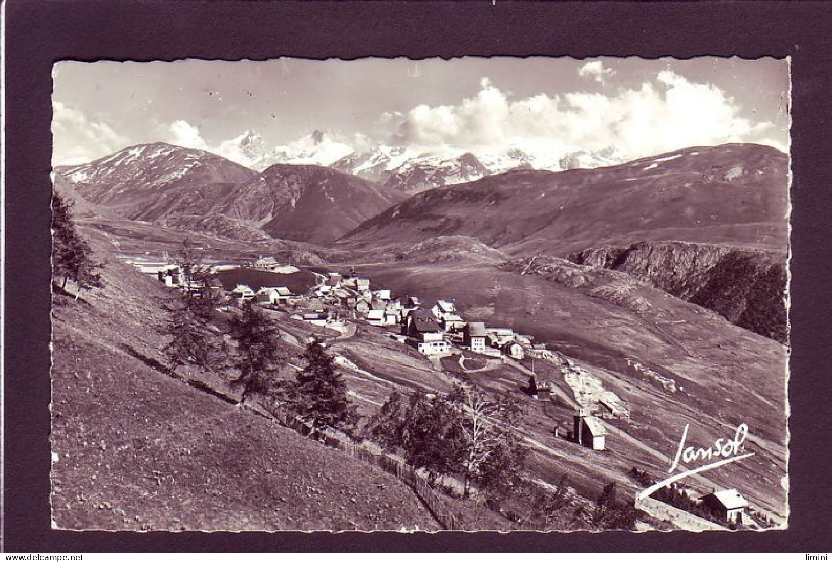 38 - ALPES D'HUEZ - VUE GÉNÉRALE ET LA MEIJE -  - Autres & Non Classés