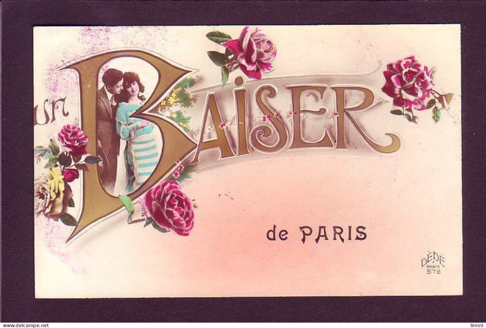 75 - PARIS - FLEURS - UN BAISER DE PARIS -  - Other & Unclassified