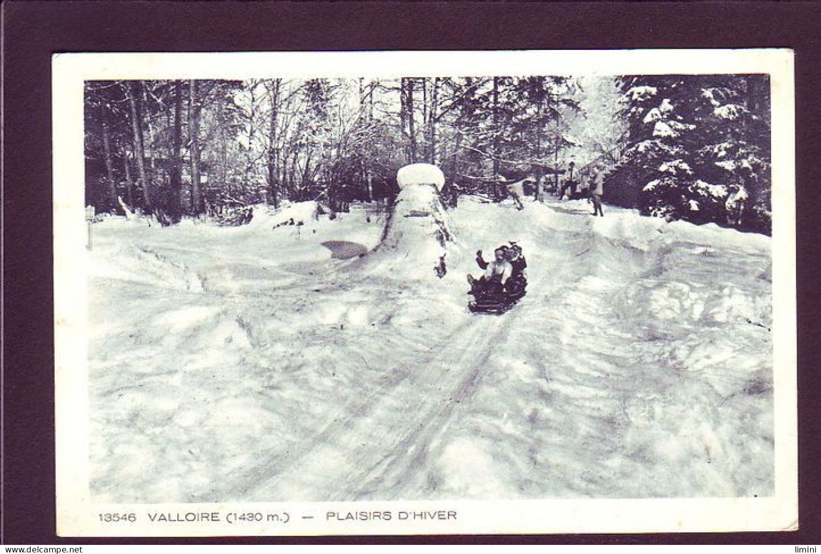 73 - VALLOIRE - PLAISIRS D'HIVER  - EN LUGE - ANIMÉE -  - Other & Unclassified