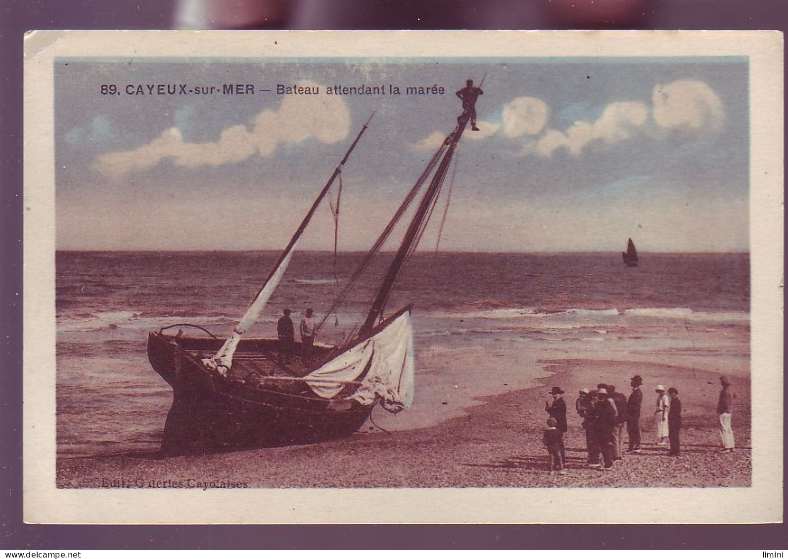 80 - CAYEUX-sur-MER - BATEAU ATTENDANT LA MARÉE - ANIMÉE -  - Cayeux Sur Mer